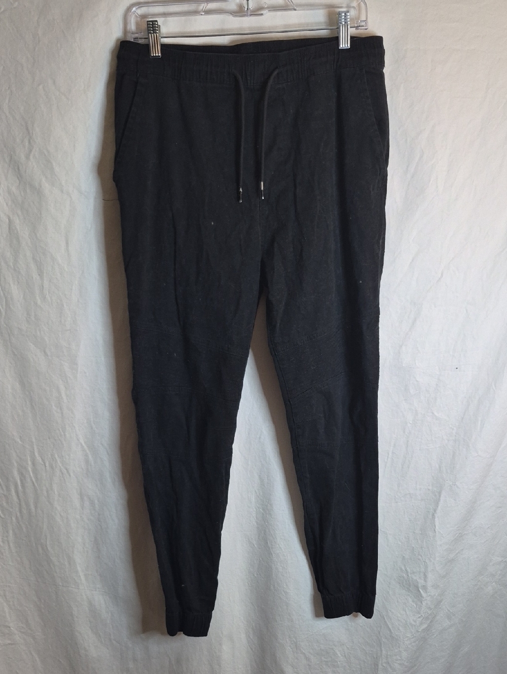 Men's Black Drawstring Jogger Sweatpants